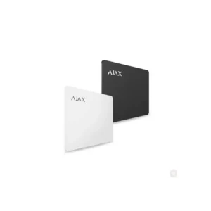 AJAX Batch Pass Card White 10 in Pack, Black & White