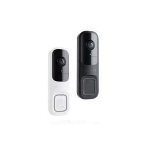 AJAX Wireless Doorbell with PIR Sensor and Built-in AI, Black and White (A-DOORBELL)
