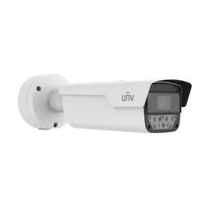 Uniview 4MP LPR Bullet Camera, 2.8-12mm Varifocal Lens, IR and Warm Light