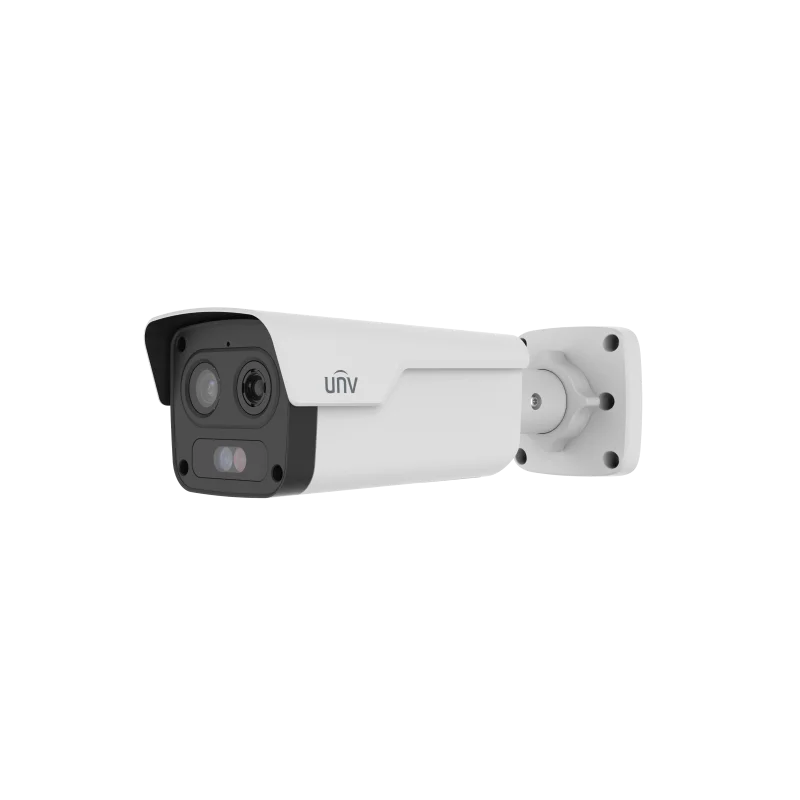 Uniview THERMAL UNIVIEW 4M DUAL Thermal Bullet Camera, 10mm Thermal Lens and 8mm Optical Lens, 4MP Dual Spectrum