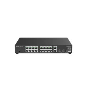 Ruijie RG-ES220GS-P Switch, 20 Gigabit Ports with 16 PoE+ and 2 Additional Ports