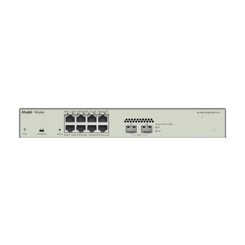 Ruijie RG-NBS3100-8GT2SFP 8-Port Gigabit L2 Managed Switch